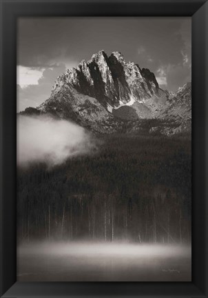 Framed Little Redfish Lake Mist I Print