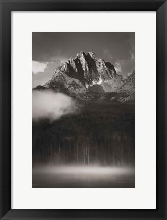 Framed Little Redfish Lake Mist I Print