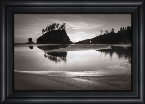 Framed Little James Island Reflection Print