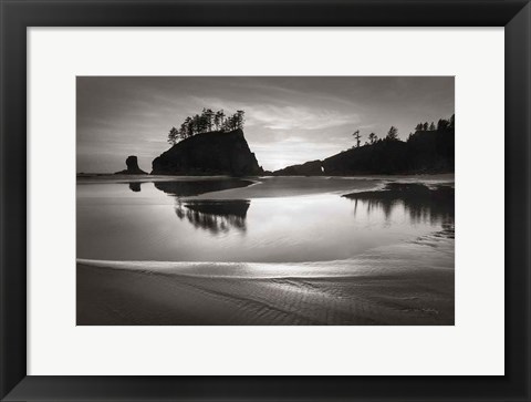 Framed Little James Island Reflection Print