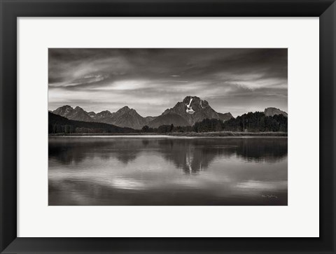 Framed Oxbow Bend Sunrise Print