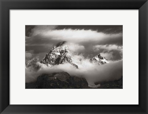 Framed Grand Teton Clouds Print