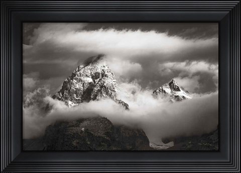 Framed Grand Teton Clouds Print
