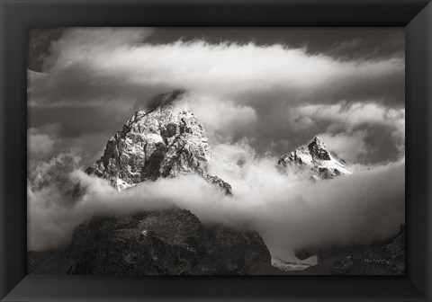 Framed Grand Teton Clouds Print