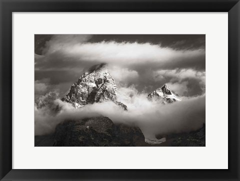 Framed Grand Teton Clouds Print