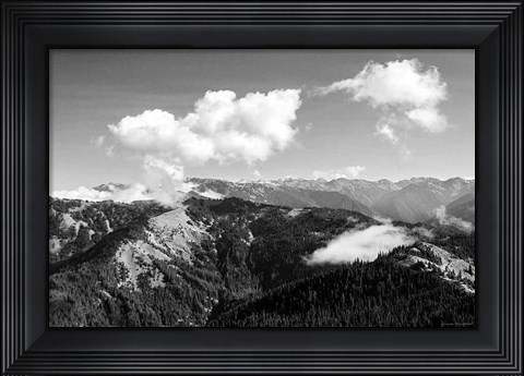 Framed Olympic Mountains II Print