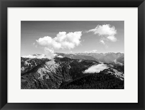 Framed Olympic Mountains II Print