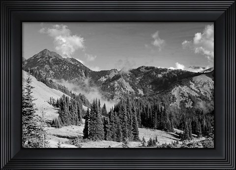Framed Olympic Mountains I Print