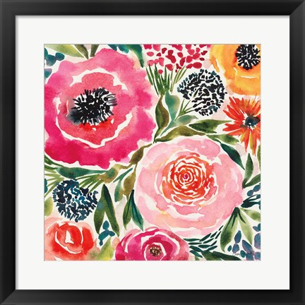 Framed Summer Petals III Print