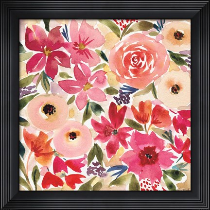 Framed Cottage Garden Print