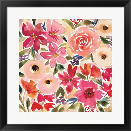 Framed Cottage Garden Print