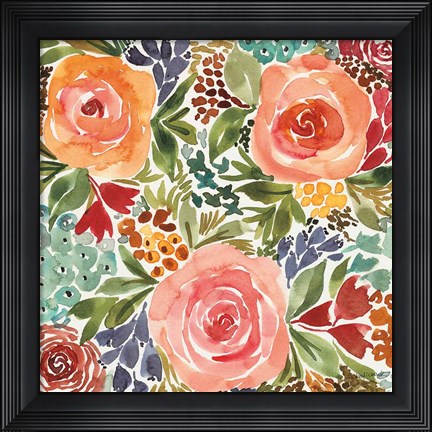 Framed Ode to Spring I Print