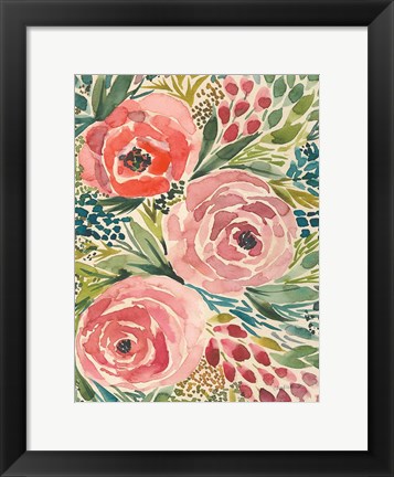 Framed Antique Garden III Print