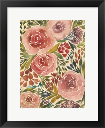 Framed Antique Garden II Print