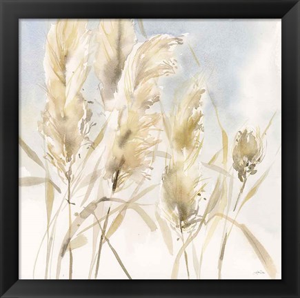 Framed Pampas Grasses Print