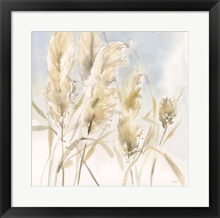 Framed Pampas Grasses Print