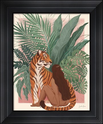 Framed Majestic Cats II Print