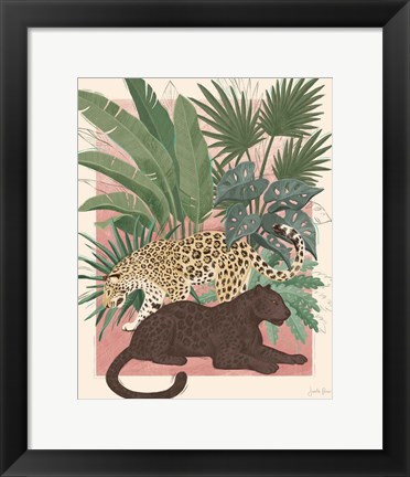 Framed Majestic Cats I Print