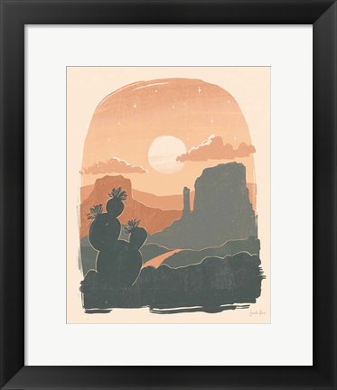 Framed Desert I Print