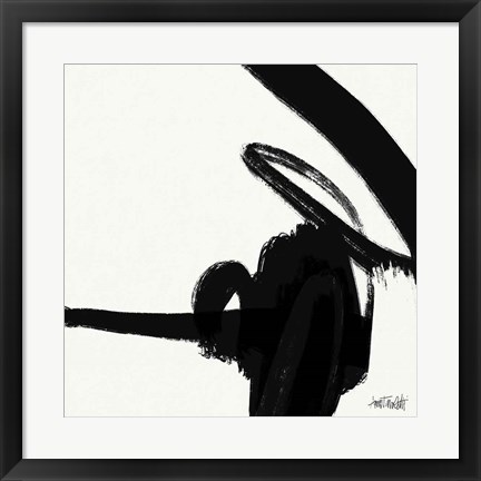 Framed Black and White Abstract II Print