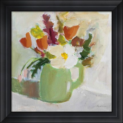 Framed Spring in a Green Pitcher Print