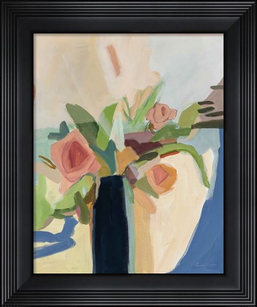 Framed Black Vase Print
