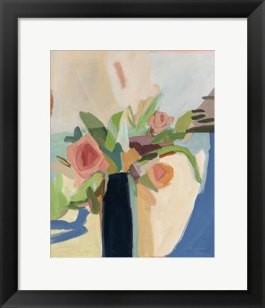 Framed Black Vase Print