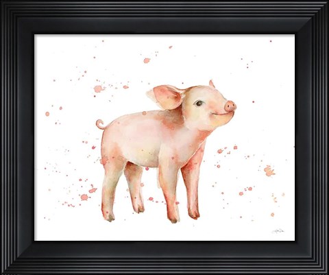 Framed Sweet Piggy Print