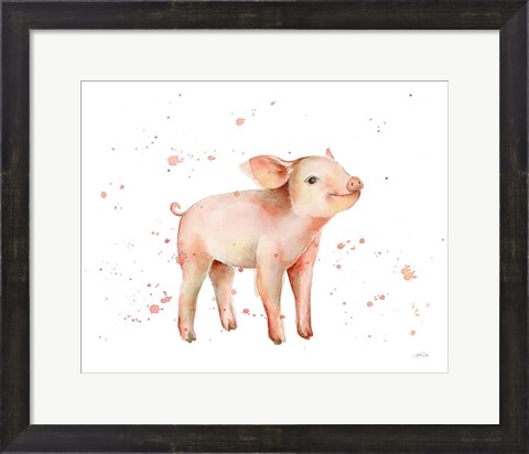Framed Sweet Piggy Print