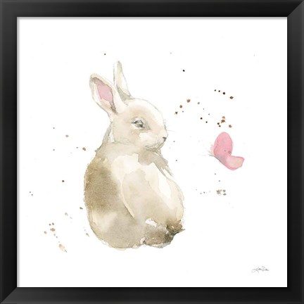 Framed Dreaming Bunny II Print