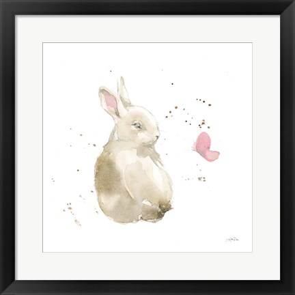 Framed Dreaming Bunny II Print