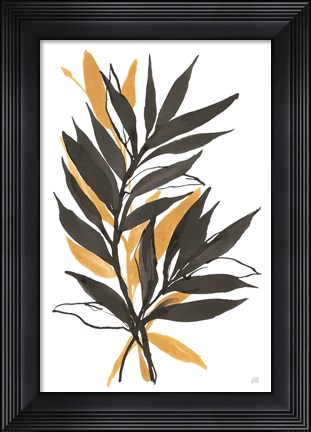 Framed Amber Palm IV Print