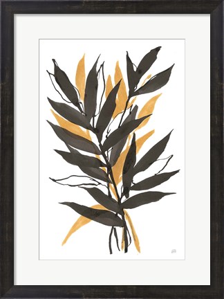 Framed Amber Palm III Print