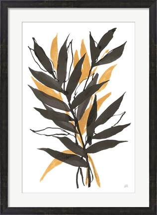 Framed Amber Palm III Print