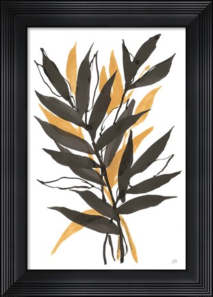 Framed Amber Palm III Print