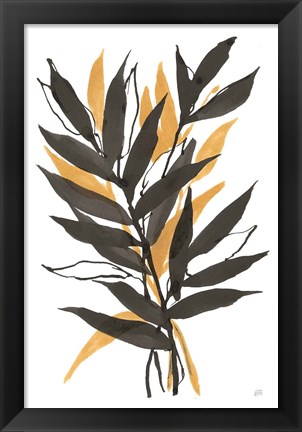 Framed Amber Palm III Print