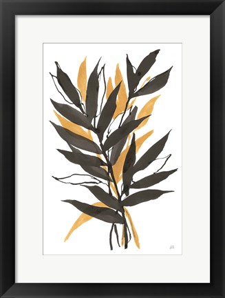 Framed Amber Palm III Print