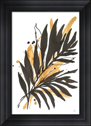 Framed Amber Palm II Print