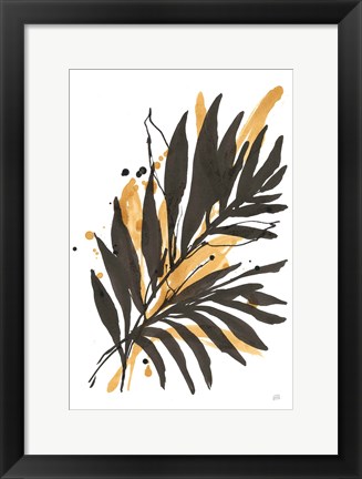 Framed Amber Palm II Print