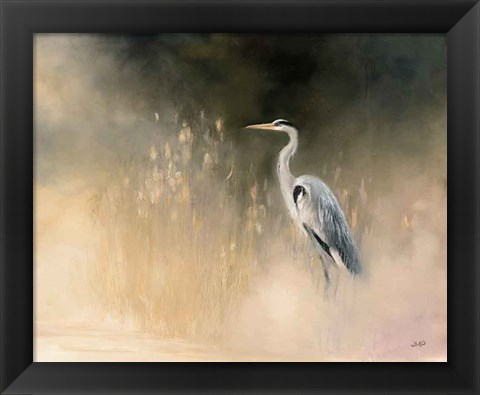 Framed Peaceful Egret Print