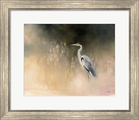 Framed Peaceful Egret Print