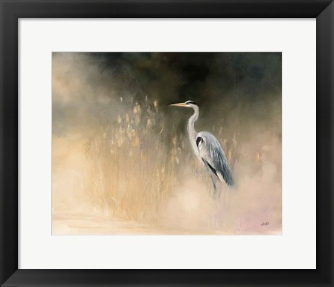 Framed Peaceful Egret Print