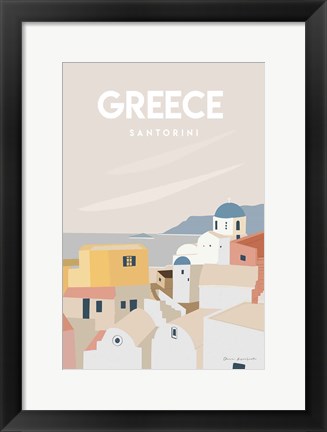 Framed Greece Print