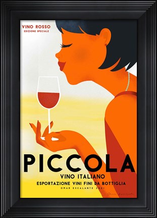 Framed Vino Rosso II Print