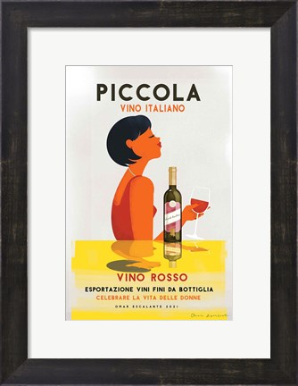 Framed Vino Rosso I Print