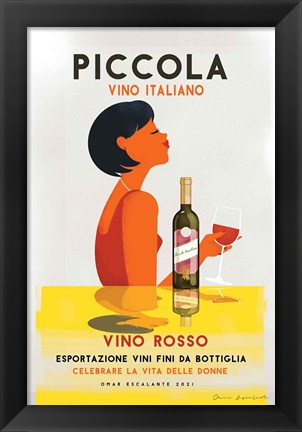 Framed Vino Rosso I Print