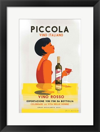 Framed Vino Rosso I Print