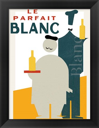 Framed Le Parfait Blanc Print