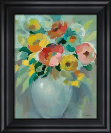 Framed Vibrant Bouquet Print