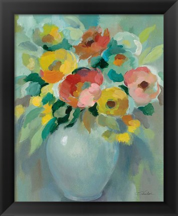 Framed Vibrant Bouquet Print